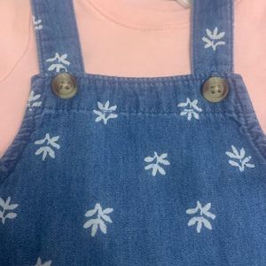 Denim overall dress